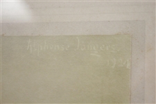1928 HC Fownes of Oakmont CC Signed Print Done By Ralph W Johnston - Trinity Ct Studio Pitts. JSA ALOA