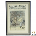 1897 Harpers Weekly Cover The Drive by AB Frost - December 11 - Framed