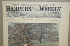1897 Harper's Weekly Cover 'The Drive' by AB Frost - December 11 - Framed