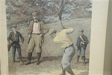 1897 Harper's Weekly Cover 'The Drive' by AB Frost - December 11 - Framed