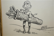 1897 Original Pen & Ink on Board Artist Illustration for Puck Magazine by Artist F. Opper