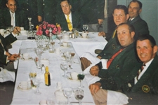1958 Masters Champions Dinner Photo with Jones, Wood, Smith, others in Green Jackets