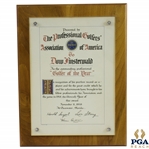 PGA Outstanding Professional "Golfer of the Year" to Dow Finsterwald - November 11, 1958