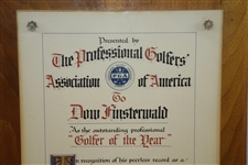 PGA Outstanding Professional Golfer of the Year to Dow Finsterwald - November 11, 1958