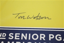 Tom Watson Signed 2011 72nd Senior PGA Championship Pin Flag JSA ALOA