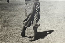 Bobby Jones Black And White Post Swing Oversized Photo - Framed