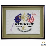 2010 Ryder Cup at Celtic Manor Signed by Captains Corey Pavin & Colin Montgomerie JSA ALOA