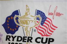 2010 Ryder Cup at Celtic Manor Signed by Captains Corey Pavin & Colin Montgomerie JSA ALOA