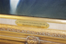 Original Jack Burke Painting by Jon Mardel for 1985 Jack Fedigan's Invitational Pro-Am Painting