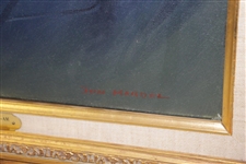 Original Jack Burke Painting by Jon Mardel for 1985 Jack Fedigan's Invitational Pro-Am Painting