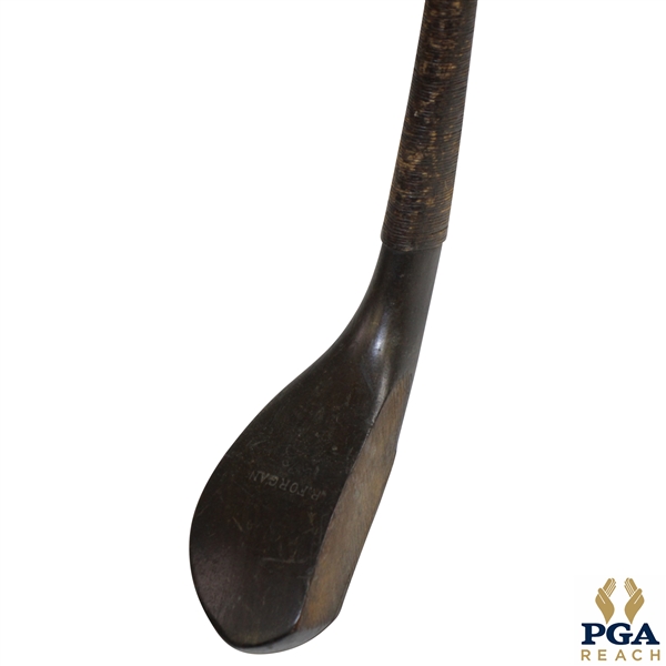 Robert Forgan Long Nose Driving Putter with Lead Weight & Lambskin Grip - 34”