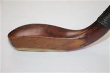 Circa 1900 McEwan Splice Neck Wood Stamped McEwan with Lead Weight & Horn Insert