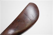 Circa 1900 McEwan Splice Neck Wood Stamped McEwan with Lead Weight & Horn Insert