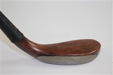 Circa 1900 McEwan Splice Neck Wood Stamped McEwan with Lead Weight & Horn Insert
