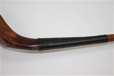 Circa 1900 McEwan Splice Neck Wood Stamped McEwan with Lead Weight & Horn Insert