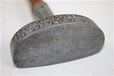 Turk Righter Center Wood Shaft Aluminum Head Putter with Pendulum Grip - Patent May 25, 1915