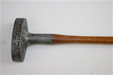 Turk Righter Center Wood Shaft Aluminum Head Putter with Pendulum Grip - Patent May 25, 1915