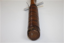 Turk Righter Center Wood Shaft Aluminum Head Putter with Pendulum Grip - Patent May 25, 1915
