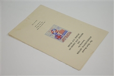 1931 Ryder Cup Team Matches at Scioto Country Club Dinner Menu - Great Condition