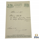 Denny Shute Signed Hotel Receipt from The Lowry St. Paul, Minn. JSA ALOA