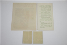 1931 Ryder Cup at Scioto Country Club Logo Sticker, Two Silver Logo Stickers, & Ryder Cup History Booklet