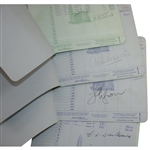 1931 British Ryder Cup Team Signed Hotel Room Service Receipts - Eleven JSA ALOA