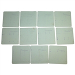 1931 British Ryder Cup Team Signed Hotel Room Service Receipts - Eleven JSA ALOA