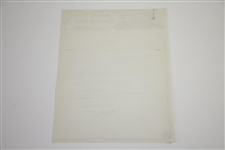 Herman Keiser Signed 1947 Ryder Cup Team Nomination Acceptance Letter JSA ALOA