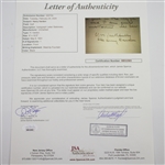 Harry Vardon Signed & Handwritten Note on Letterhead - May 8th, 1931 FULL JSA #BB52985