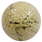 Horton Smith, Lawson Little, Jimmy Thomson, & Harry Cooper Signed Golf Ball JSA FULL #BB52878