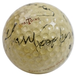 Horton Smith, Lawson Little, Jimmy Thomson, & Harry Cooper Signed Golf Ball JSA FULL #BB52878