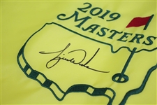 Tiger Woods Signed 2019 Masters Embroidered Flag Limited Ed