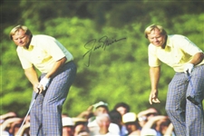 Jack Nicklaus Signed Canvas Print of 1986 Masters Made Putt BECKETT #A21016