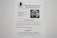 Jack Nicklaus Signed World Golf Hall of Fame Logo Golf Ball BECKETT #A21007