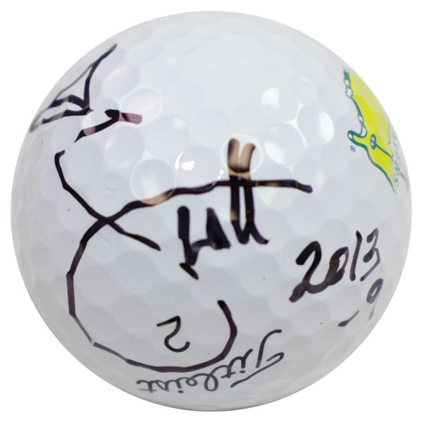 Adam Scott Signed Masters Logo Golf Ball with 2013 & -9 JSA #EE39879