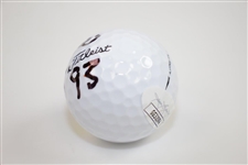 Bernhard Langer Signed Masters Logo Golf Ball with '85' & '93' JSA #GG32094
