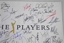2019 The Players Championship at TPC Sawgrass Field Signed Flag JSA ALOA
