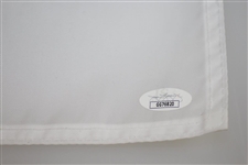 Rickie Fowler Signed The Players White Embroidered Flag JSA #GG76820