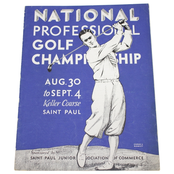 1932 PGA Championship at Keller Course GC Program - Olin Dutra Winner