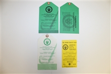 Assorted Golf Tournament Tickets & Senior Players Championship Ticket Signed by H.O.F., Hale Irwin, Tom Kite, Bernhard Langer JSA/AOLA