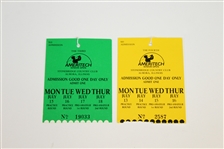 Assorted Golf Tournament Tickets & Senior Players Championship Ticket Signed by H.O.F., Hale Irwin, Tom Kite, Bernhard Langer JSA/AOLA