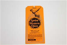 Assorted Golf Tournament Tickets & Senior Players Championship Ticket Signed by H.O.F., Hale Irwin, Tom Kite, Bernhard Langer JSA/AOLA