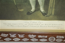 Henry Callender The Society of Golfers at Blackheath Color Mezzotint Print by Will Henderson