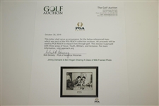 Jimmy Demaret & Ben Hogan Sharing A Glass Of Milk Framed Photo