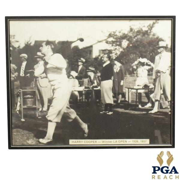 Harry Cooper Winner LA Open 1926 & 1937 Oversize Photo Poster