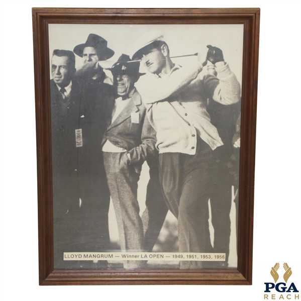 Lloyd Mangrum Winner LA Open 1949, 1951, 1953 & 1956 Oversize Photo Poster