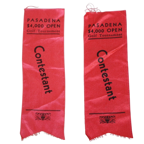 Pasadena $4,000 Open Contestant Ribbons