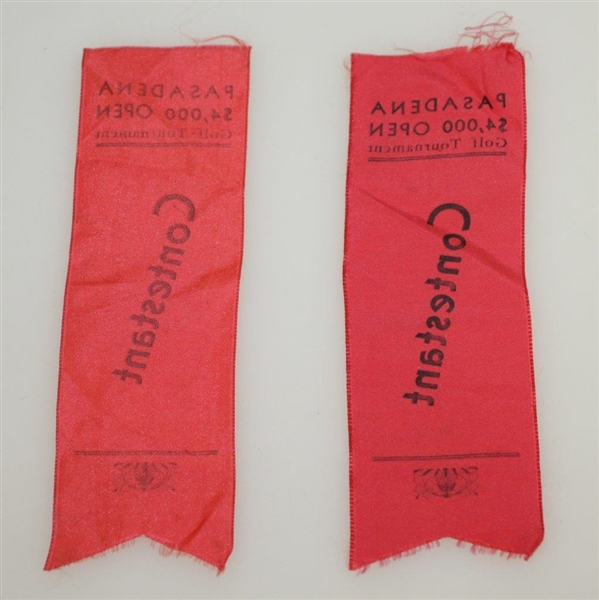 Contestant Ribbon Lot Detail - Pasadena $4,000 Open Contestant Ribbons
