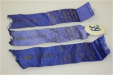 1932 National Match Play Open at The Olympic Club San Francisco Contestant Ribbons