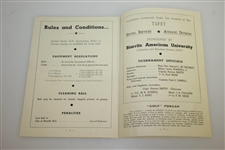 1945 Inter Theater Open at Biarritz GC Golf Championship Program